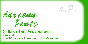 adrienn pentz business card